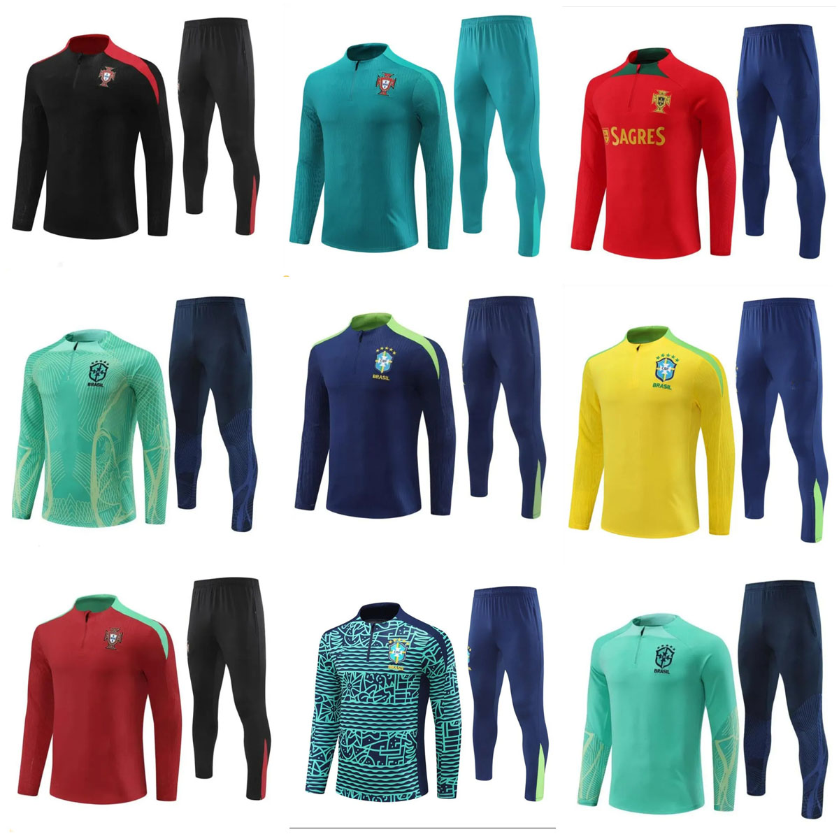 25 Portugal soccer jersey G.JESUS COUTINHO Camiseta de futbol RICHARLISON 24 -25 Brazil tracksuit football shirt maillot kids kit training suitA1