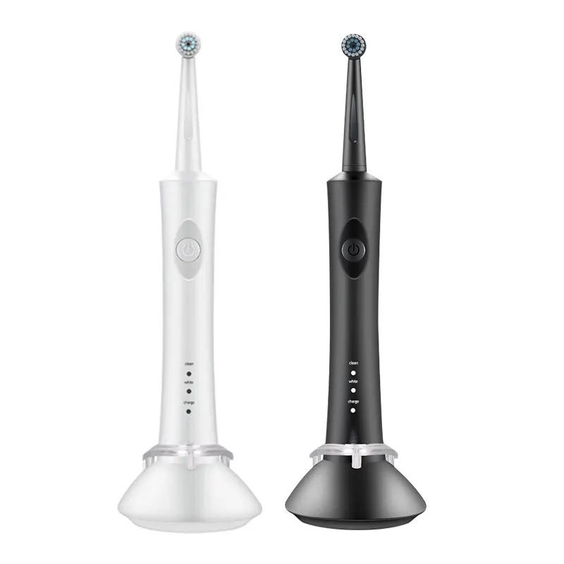 Adult Round Head 3D Acoustic Rotary Electric Toothbrush Sensitive Cleaning Wireless Seat Charge