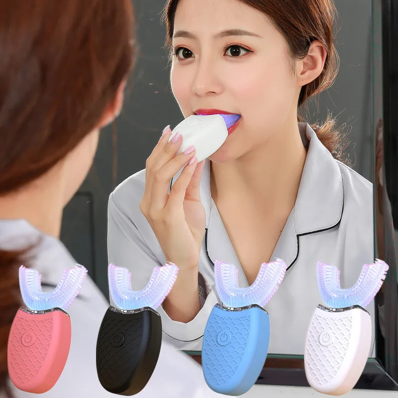 Intelligent Soundwave Electric Sonic Automatic Electric Toothbrush For Adult U Shaped 360 Degree Toothbrush USB Rechargeable Teeth Cleaning & Whitenin
