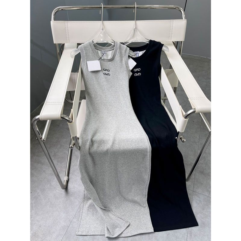 dress vestido de mujer for woman partydress anagram tank top knit embroidery loewelies loewetops womens designer clothing fashion long skirts bodysuit summer