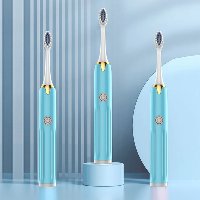 Adult electric toothbrush, soft bristles IPX7 waterproof, replaceable brush head send 3 brush head (without battery)