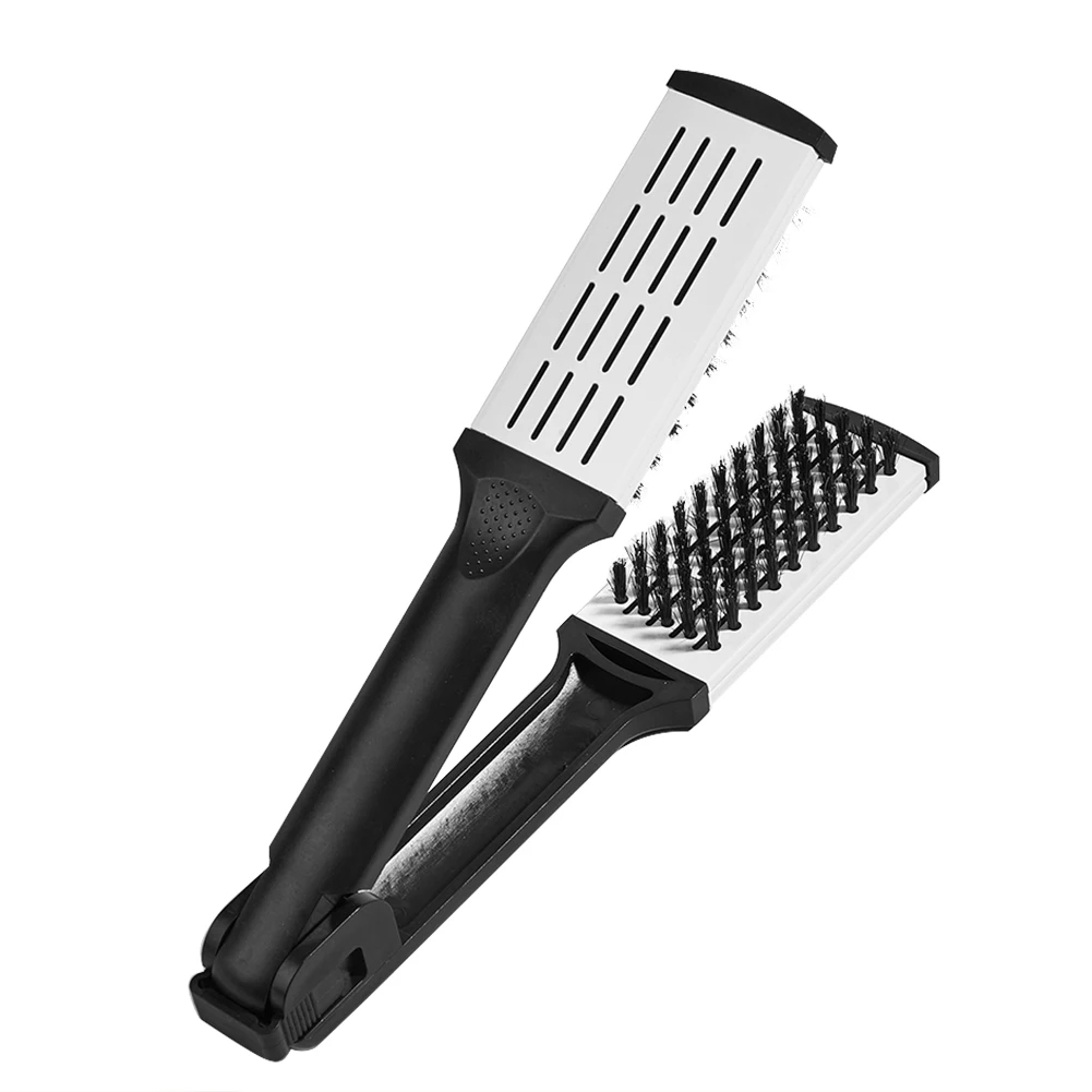 Double Brushes Comb Anti-Static Hairdressing Straightener Hairbrush Multifunctional Professional Hair Brush Barber Styling Tools