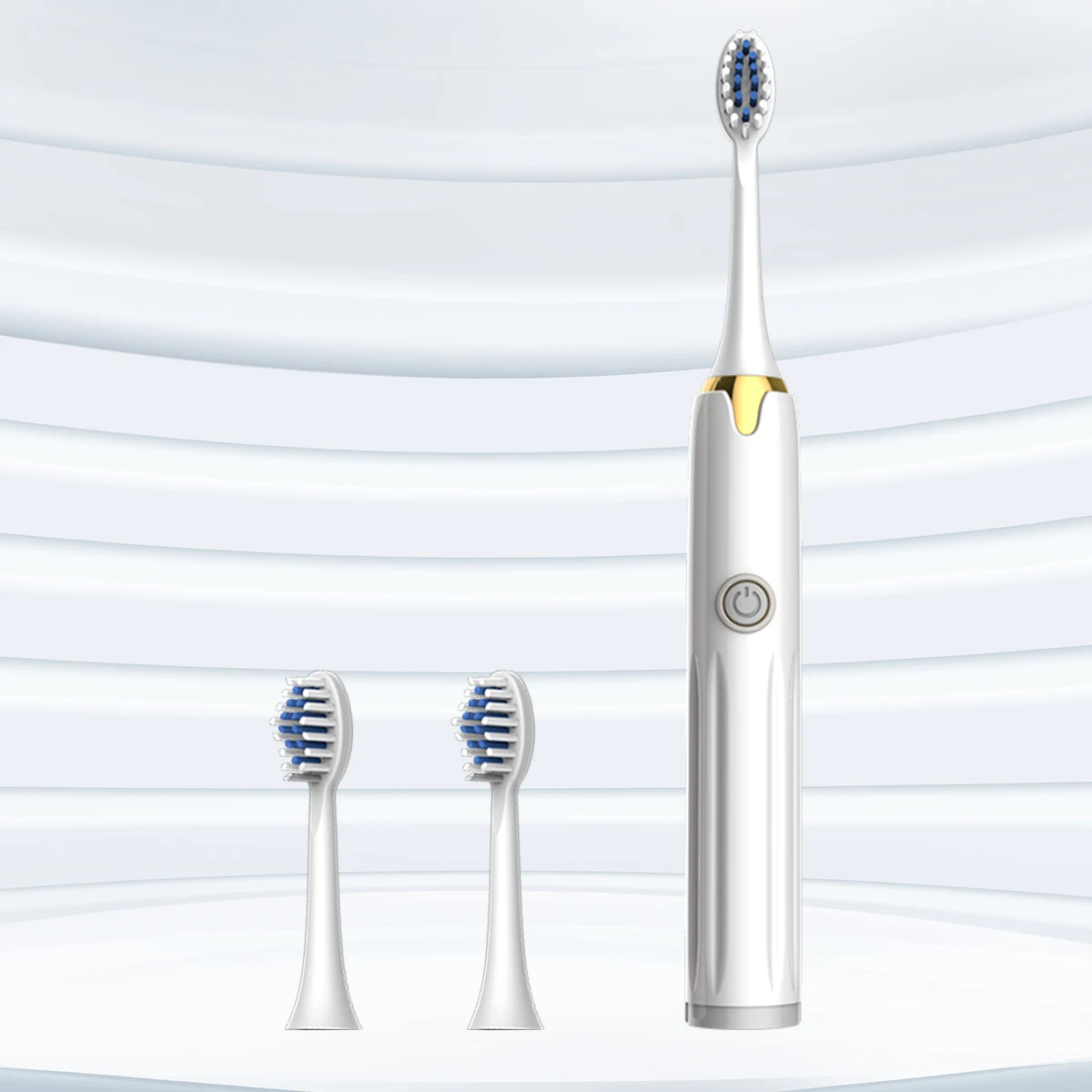 Adult electric toothbrush, soft bristles IPX7 waterproof, replaceable brush head send 3 brush head (without battery)