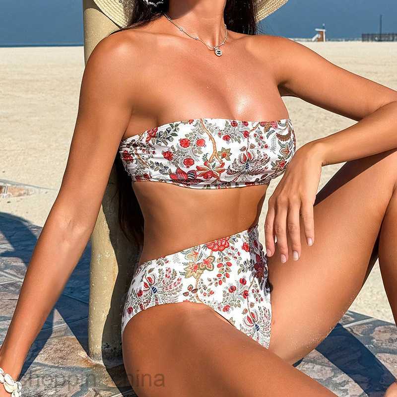 Women's Sexy Swimwear New Printed Bra Sexy Swimsuit Fashion Bikini female Bikini