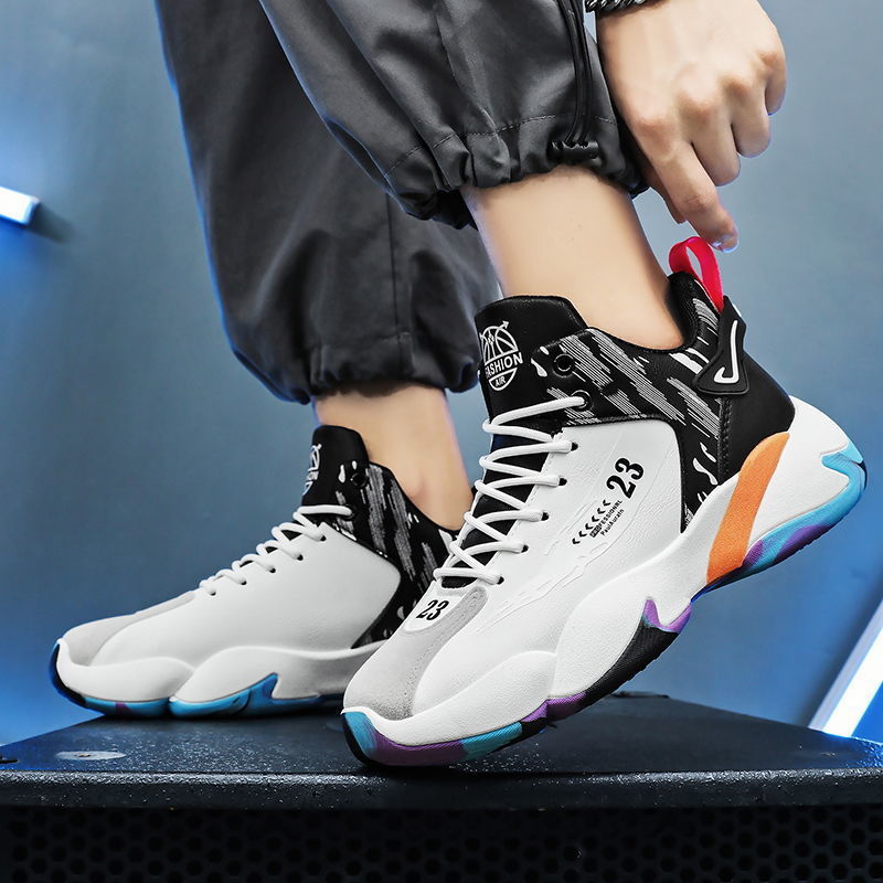 new Men's shoes spring and autumn new fashion casual sports shoes to increase running shoes fashion all match basketball shoes 4 basketb