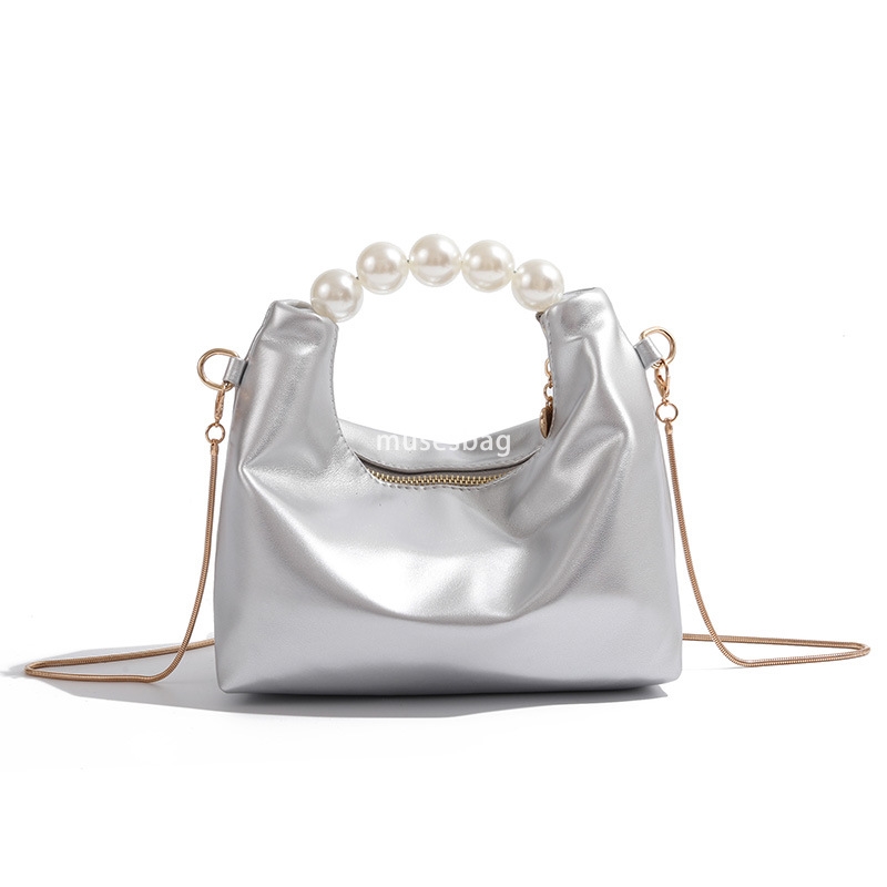 High end urban minimalist and niche design pearl handbag women's new high-end chain crossbody bag small fresh dumpling bag