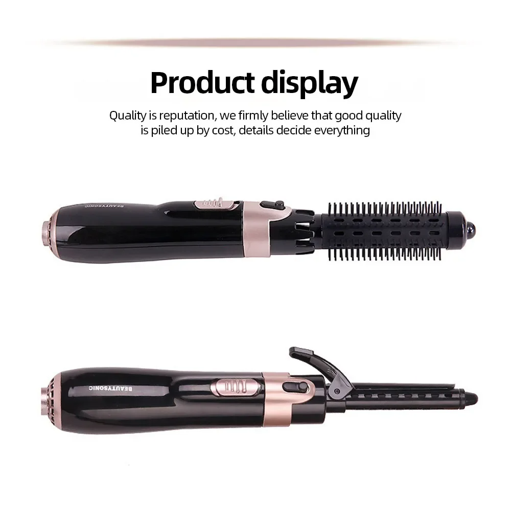 Multifunctional Electric Hair Dryer 4 In 1 Professional Hair Straightening Brush Portable Curling Comb Hair Dryers Blower Brush