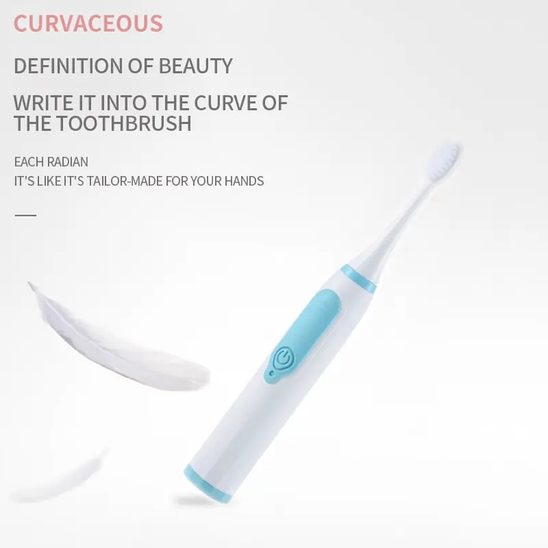 Sonic Electric Toothbrush for Men and Women Adult Household Non Rechargeable Soft Hair IPX6 Waterproof