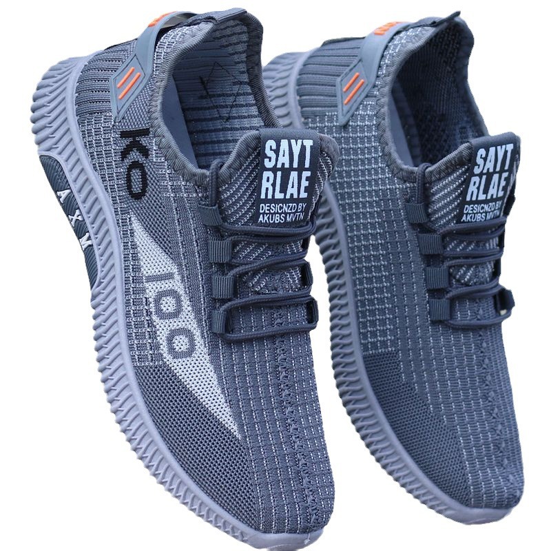 Men Ddmysports Autumn S Breathable Mesh Flying Weaving Soft Soled Single Shoes Lightweight Versatile Casual Free Shipping Outdoor oft oled ingle hoes 