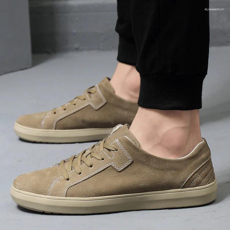 Casual Shoes Men's Men Leather Loafers Flat Handmade Moccasins Designer Style Walking Comfortable Sneakers 2024