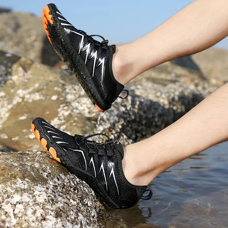 Mens and Womens Water Shoes Outdoor Recreational Swimming Climbing Fitness Cycling Beach Shoes Quick Dry Non-slip Rubber Soles 240615