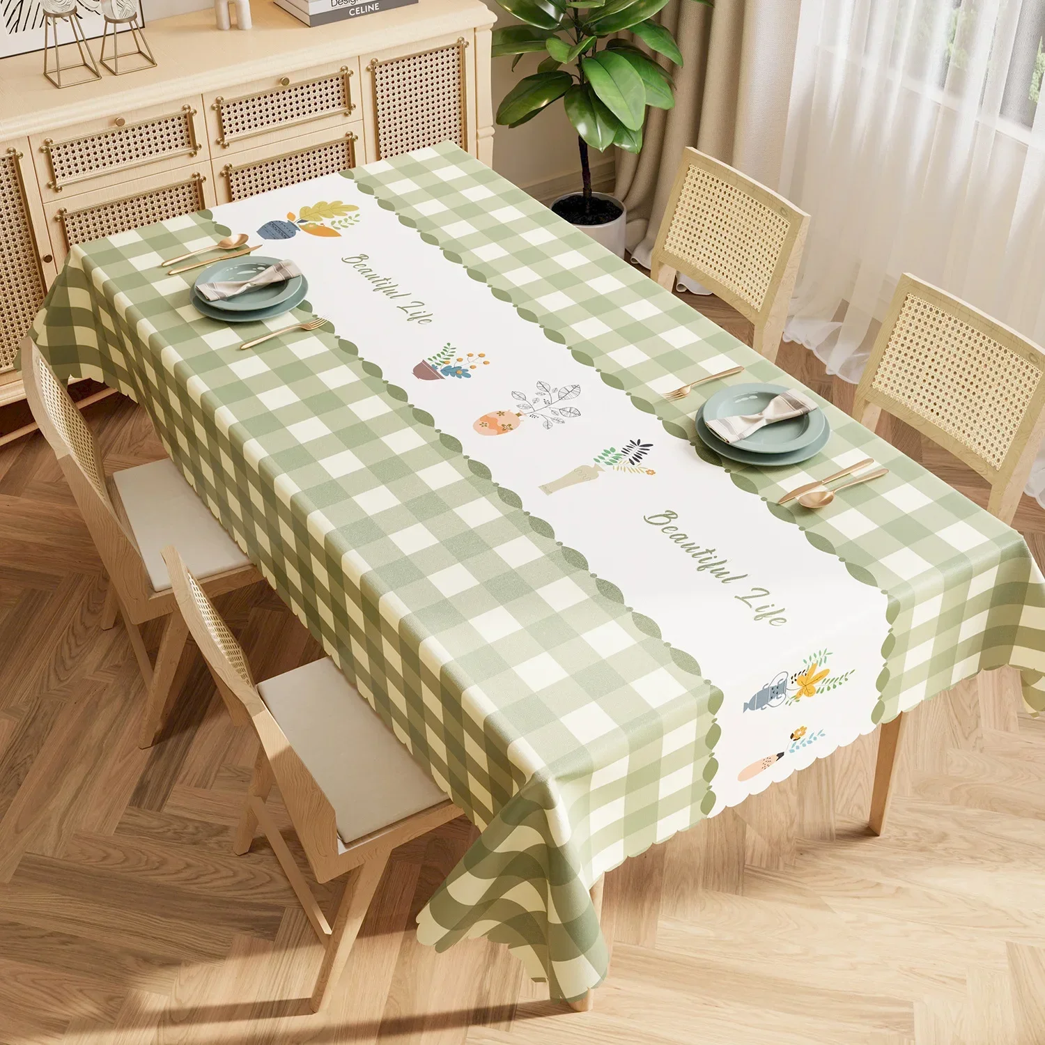 Toalha De Mesa Retangular Lugares Pes Para Mesa Tela Mantel 74WA01