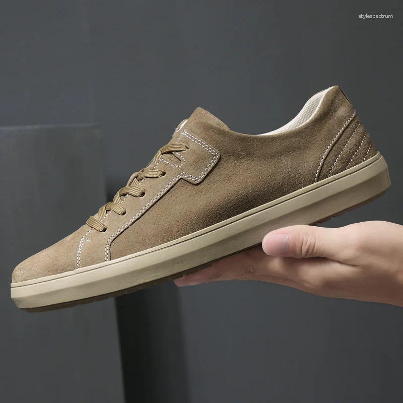 Casual Shoes Men's Men Leather Loafers Flat Handmade Moccasins Designer Style Walking Comfortable Sneakers 2024