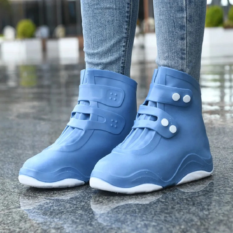 reusable rainproof shoe covers rainproof shoe covers Galoshes rainy protective 240615