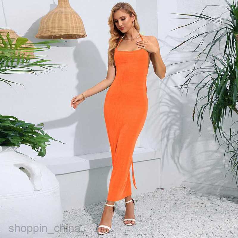 Basic Casual Women Dresses New Fashionable and Stylish Hanging Strap, Sexy Backless Dress for Women PG291