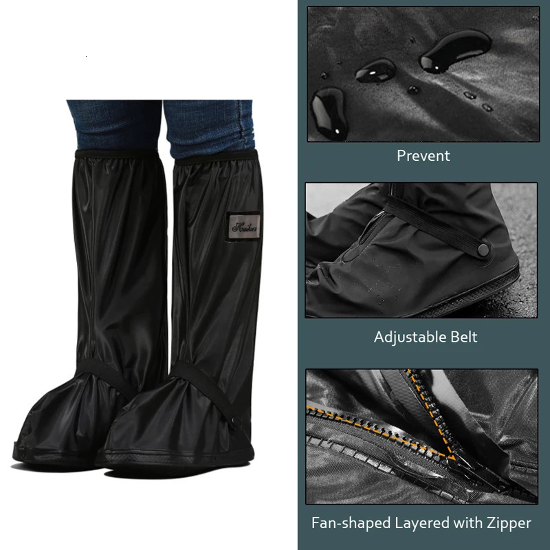 Rainproof shoe covers for motorcycles bicycles mens womens and reusable 240615