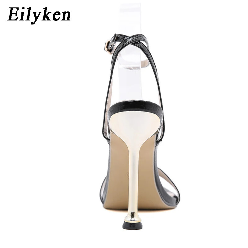Eilyken Narrow Band Ankle Buckle Strap Green High Heels Sandals Womens Pointed Toe Party Female Shoes Sandalias Mujer 240615