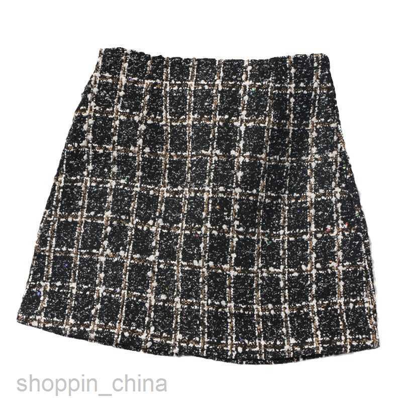 fashion women Skirts New Checkered Spring and Autumn Slim Wrap Hip High Waist Short Skirt Half Skirt PG171