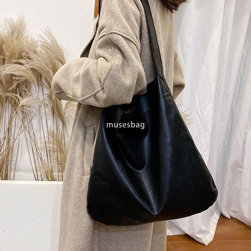 Tote bag for women with large capacity for daily wear new fashionable and simple single shoulder underarm shopping bag fashionable and versatile soft 