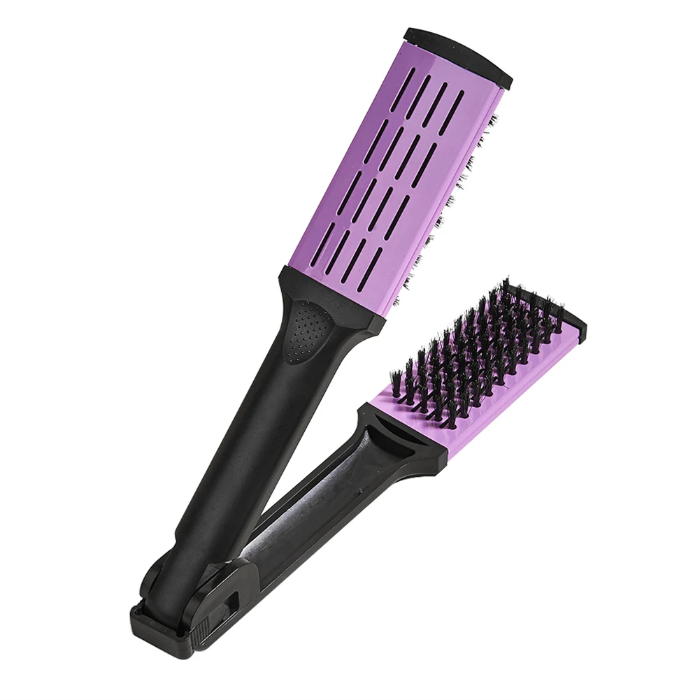 Double Brushes Comb Anti-Static Hairdressing Straightener Hairbrush Multifunctional Professional Hair Brush Barber Styling Tools