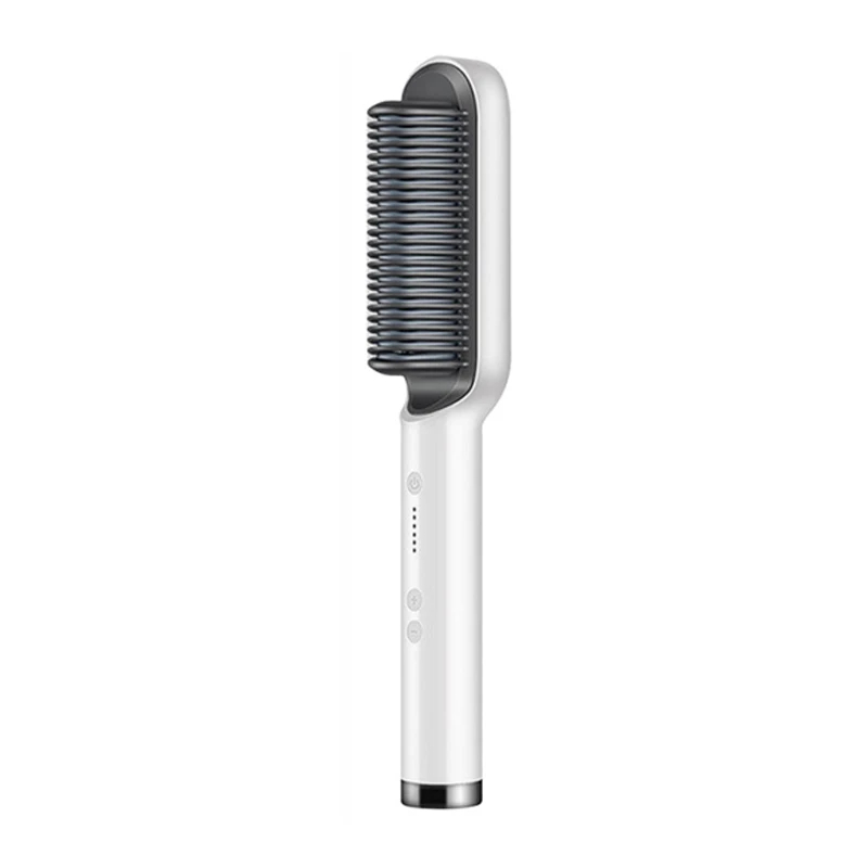 Electric straighten hair brush professional curler straightener comb styler Fast Heating ceramic hair straightener