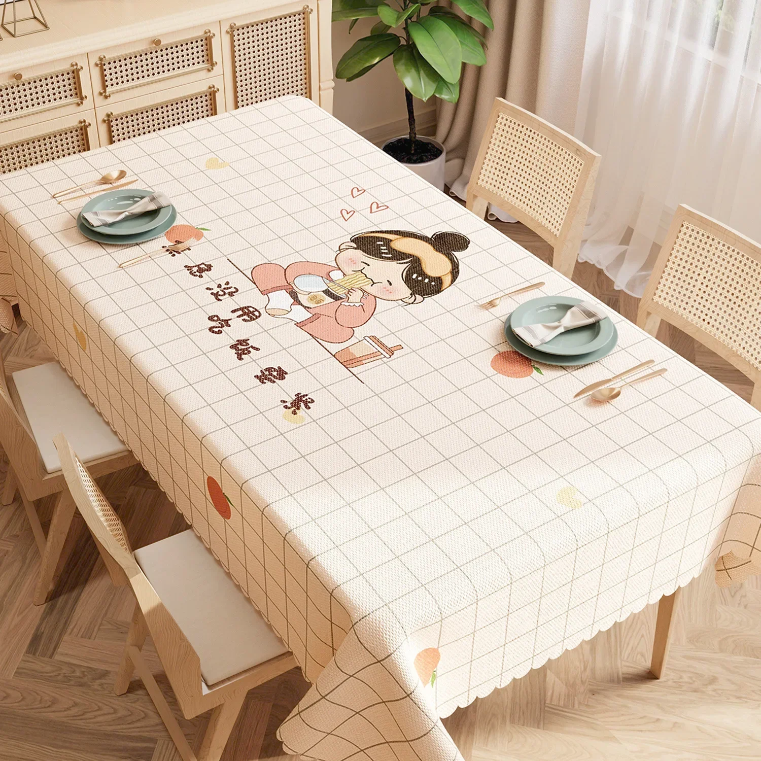 Toalha De Mesa Retangular Lugares Pes Para Mesa Tela Mantel 74WA01