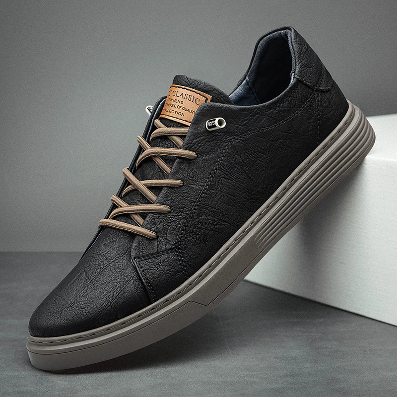 Italian Genuine Leather Casual Shoes Mens Lace Up Oxford Shoes Outdoor Jogging Shoes Office Mens Dress Shoes Large Size 36-47 240614