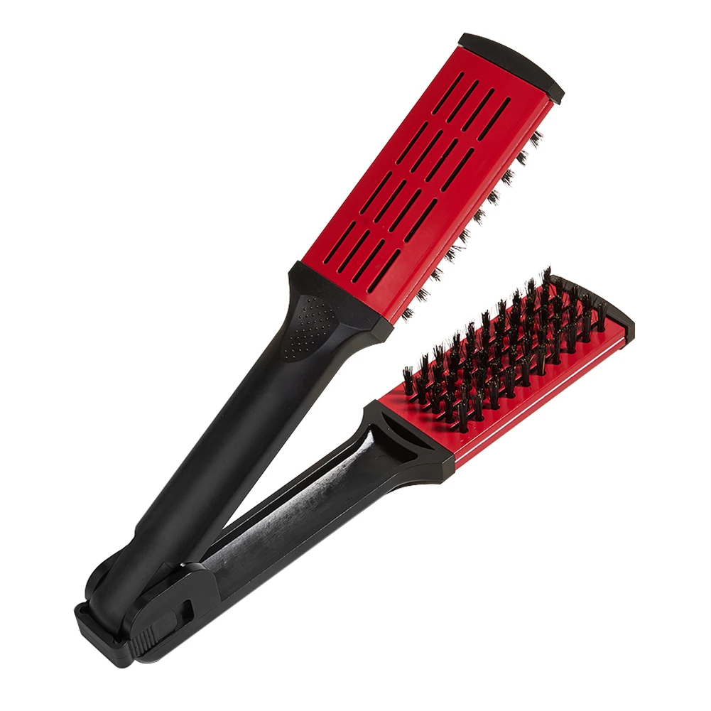 Double Brushes Comb Anti-Static Hairdressing Straightener Hairbrush Multifunctional Professional Hair Brush Barber Styling Tools