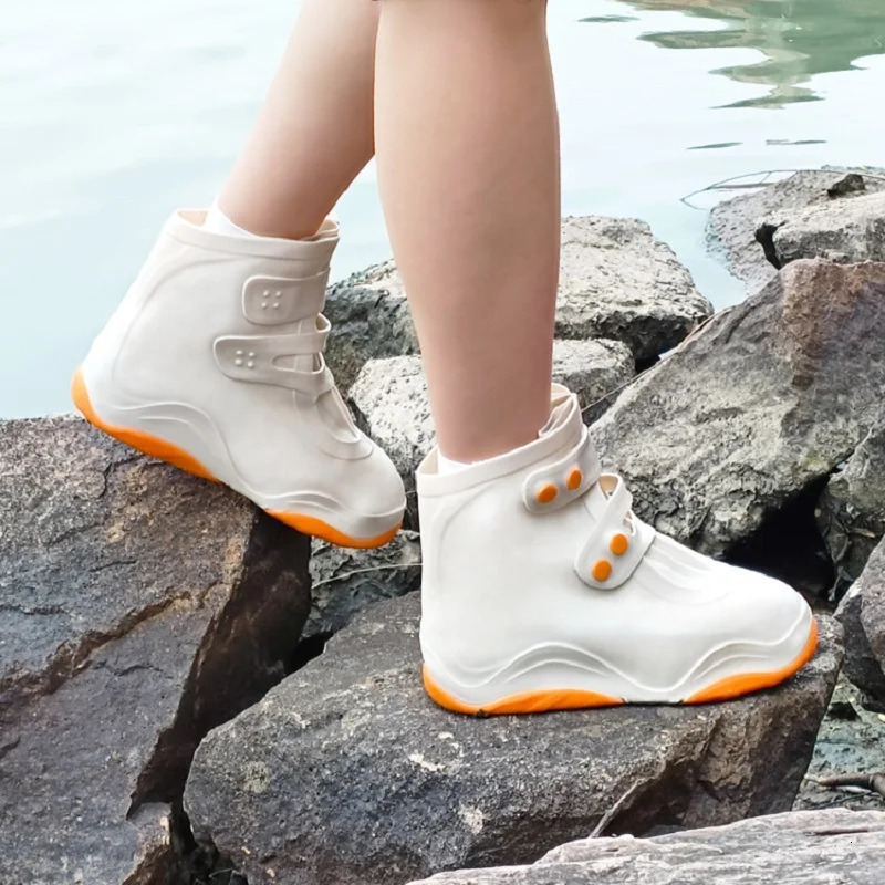 reusable rainproof shoe covers rainproof shoe covers Galoshes rainy protective 240615