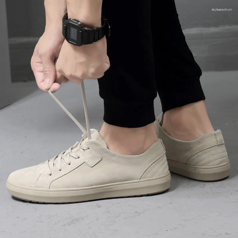 Casual Shoes Men's Men Leather Loafers Flat Handmade Moccasins Designer Style Walking Comfortable Sneakers 2024