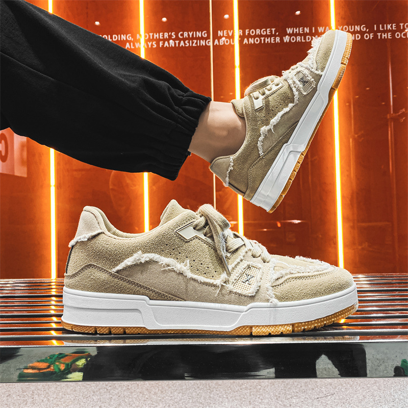 2024 Summer Free Shipping New Product Men Shoes Fashionable niche Canvas Sports and Casual Board Shoes Trendy Versatile Popular Street Shoes Breathabl