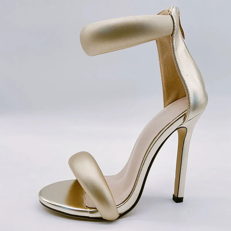 Liyke High Quality Soft Cozy Leather Ankle Wrap Zip Sandal Women Summer Fashion Open Toe Gladiator Heels Party Prom Shoes Purple 240615