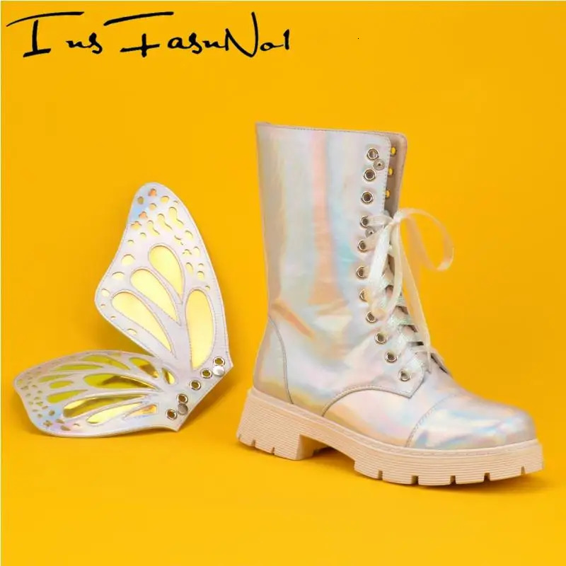 Transparent PVC butterfly wing shoe decoration silver fantasy sweet shoe wing fashion trend decoration 240615