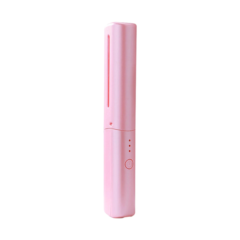 2 In 1 Straightener Hair Hot Comb Portable Mini USB Rechargeable Hair Straightener Fast Heating Hair Styling Tools