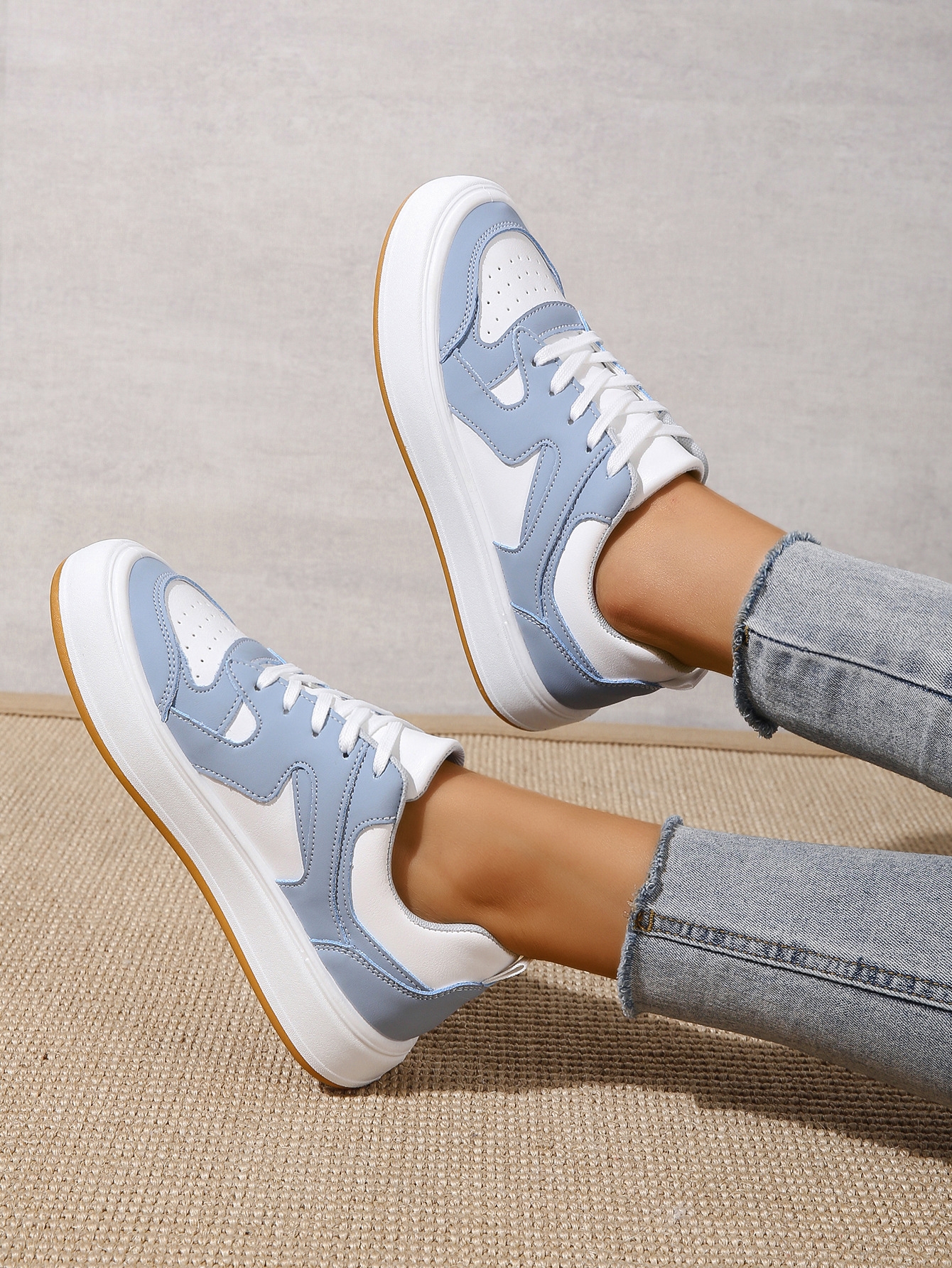 Running shoes for Women's Platform White Khaki Red blue Outdoor Sport Shoes Sneakers GAI