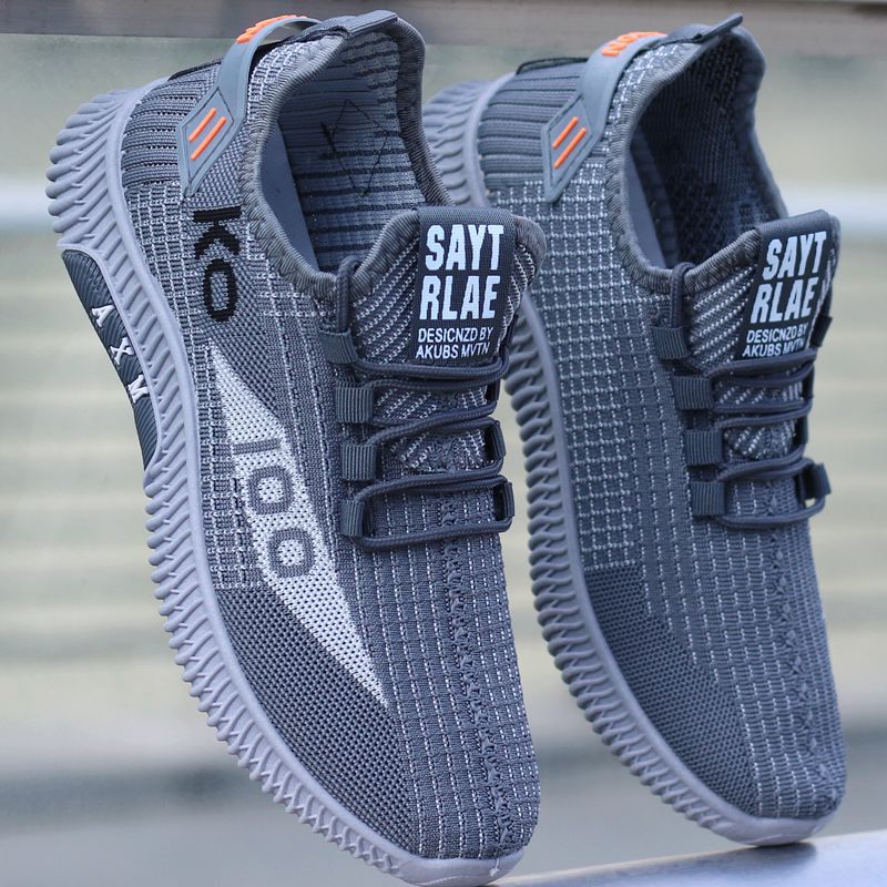 Men Ddmysports Autumn S Breathable Mesh Flying Weaving Soft Soled Single Shoes Lightweight Versatile Casual Free Shipping Outdoor oft oled ingle hoes 