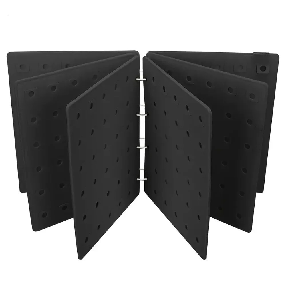 Large capacity shoe charm organizer brochure creative book storage bag shoe flower collection display rack 240615
