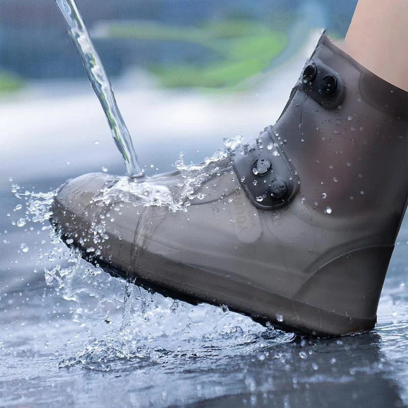 reusable rainproof shoe covers rainproof shoe covers Galoshes rainy protective 240615