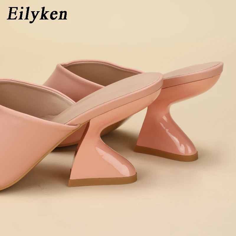 Eilyken Summer Strange Style Women Slippers Non Slip Shoes Square Toe Slippers Slides Zapatos Mujer 240615