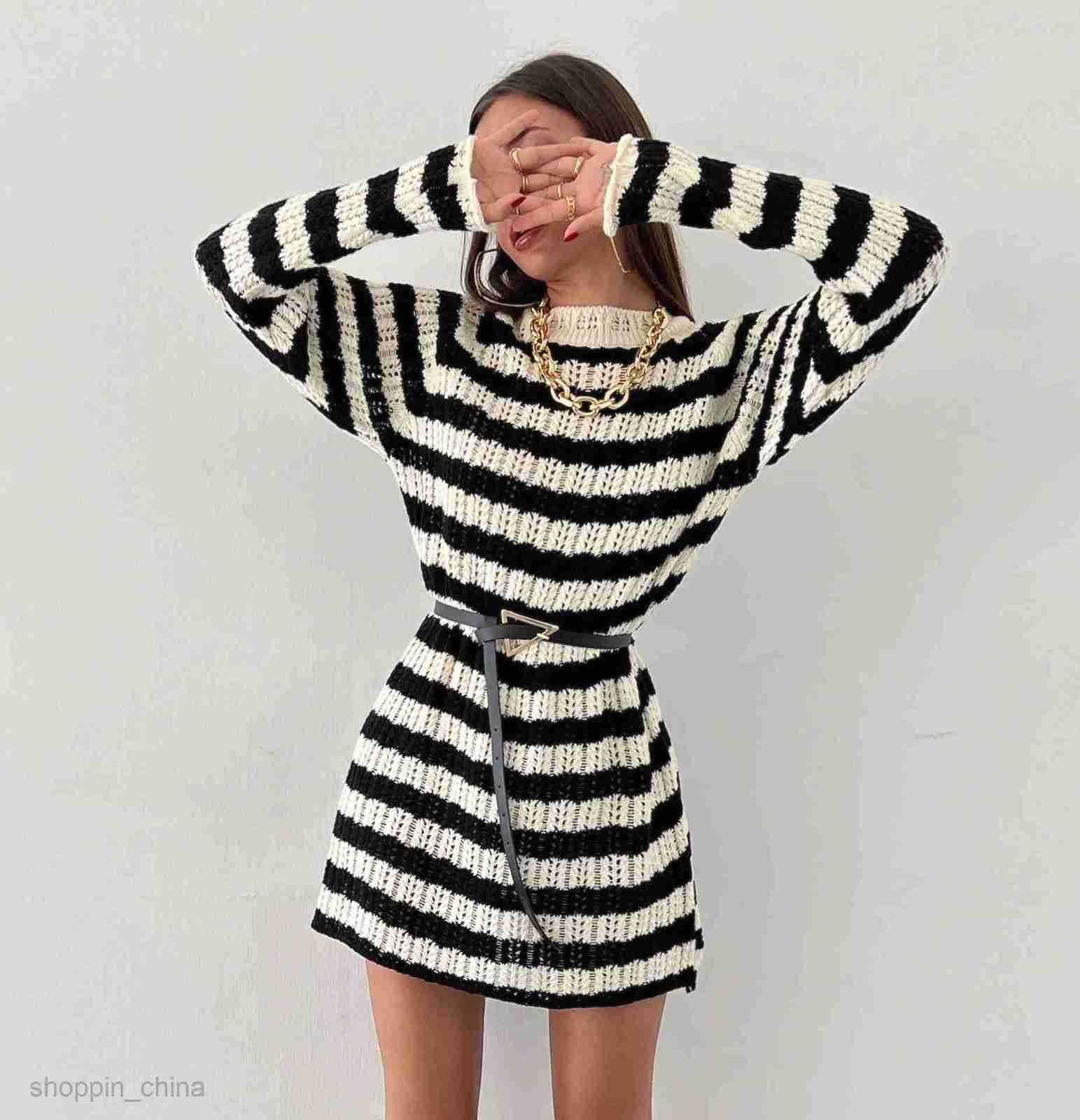 Two Piece Dress Sets Fashion Autumn/Winter Women's New Printed Short Skirt Long sleeved Loose Dress