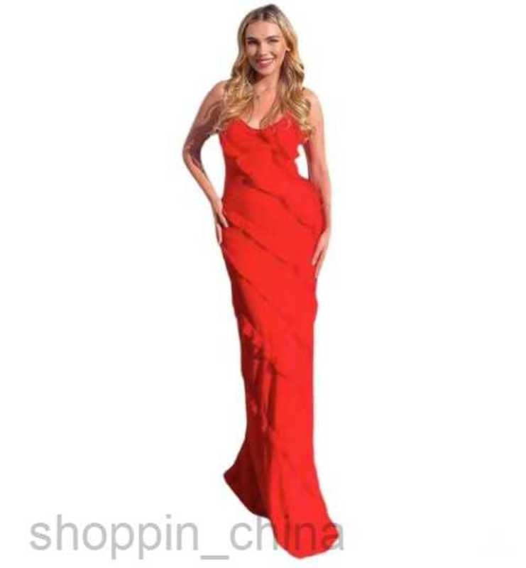 Basic Casual Women Dresses Spring/Summer Sexy Back Strap U Neck Shoulder Wave Slim Side Split Dress Long Dress