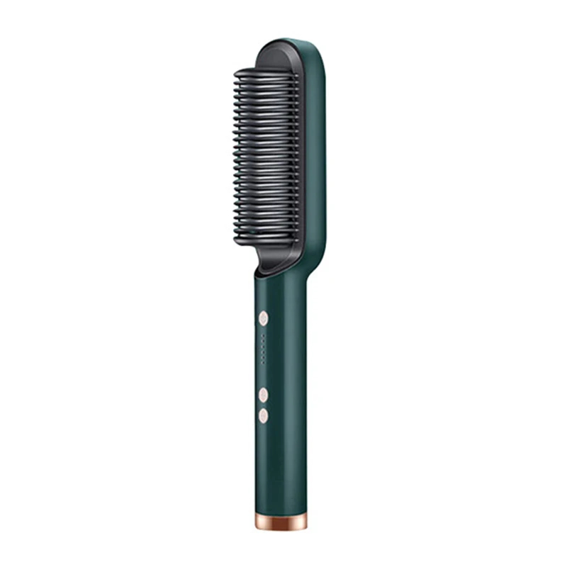 Electric straighten hair brush professional curler straightener comb styler Fast Heating ceramic hair straightener