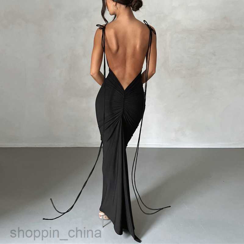 Basic Casual Women Dresses Summer sexy pleated solid color strapless long dress PG949#