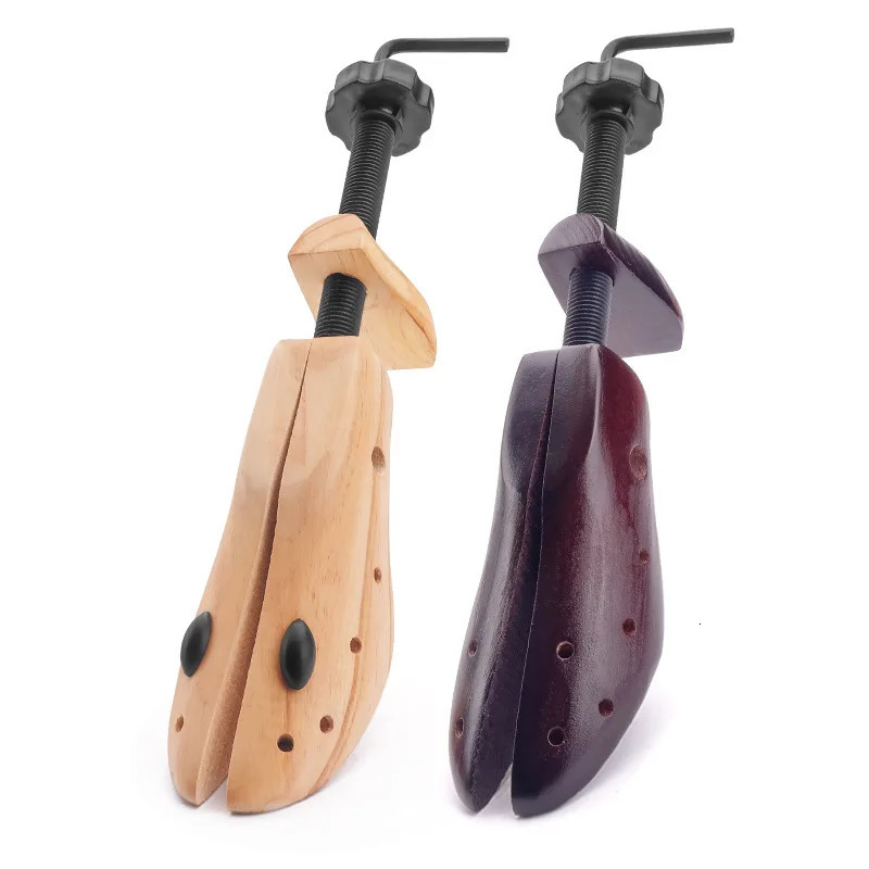 Drop 1 piece of bidirectional wooden shoe tree suitable for mens and womens footwear expanders adjustable shoelace stretching molding machine rack Saw