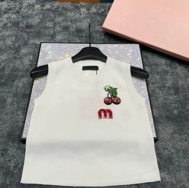 Brand Fashion Women's Tank Top Camis Embroidery Print Slim Vest Daily Casual Clothing