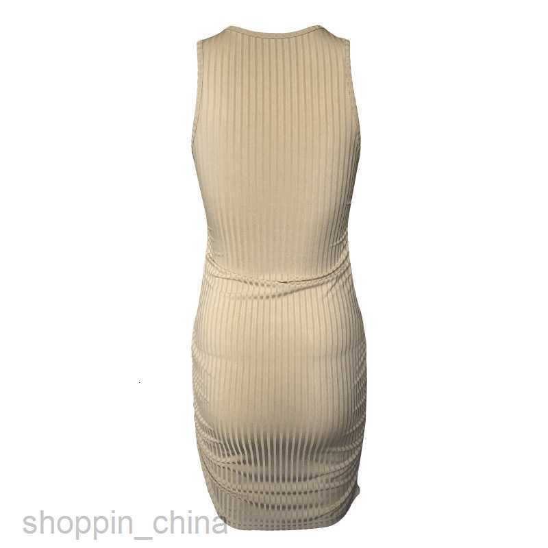 Basic Casual Women Dresses Summer New Round Neck Fashion Sleeveless Dress Women's PG807