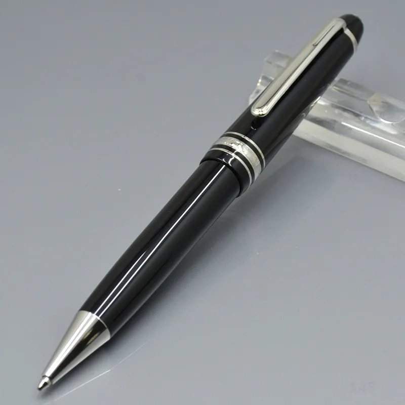 wholesale high quality Black resin Roller ball pen / Ballpoint pen / Fountain pen school office stationery business Write ball pens Optional pen bag