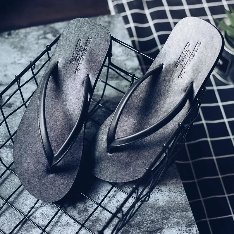 Mens slippers mens indoor shoes summer flip up shoes mens slippers summer letters grains outdoor lights casual beach shoes mens Y 240713