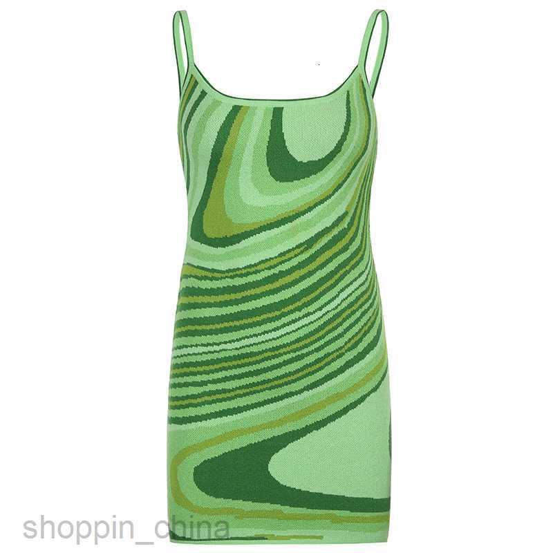 Basic Casual Women Dresses Sexy summer fashion new women's wear sexy irregular water ripple print suspender Hip Wrap Skirt