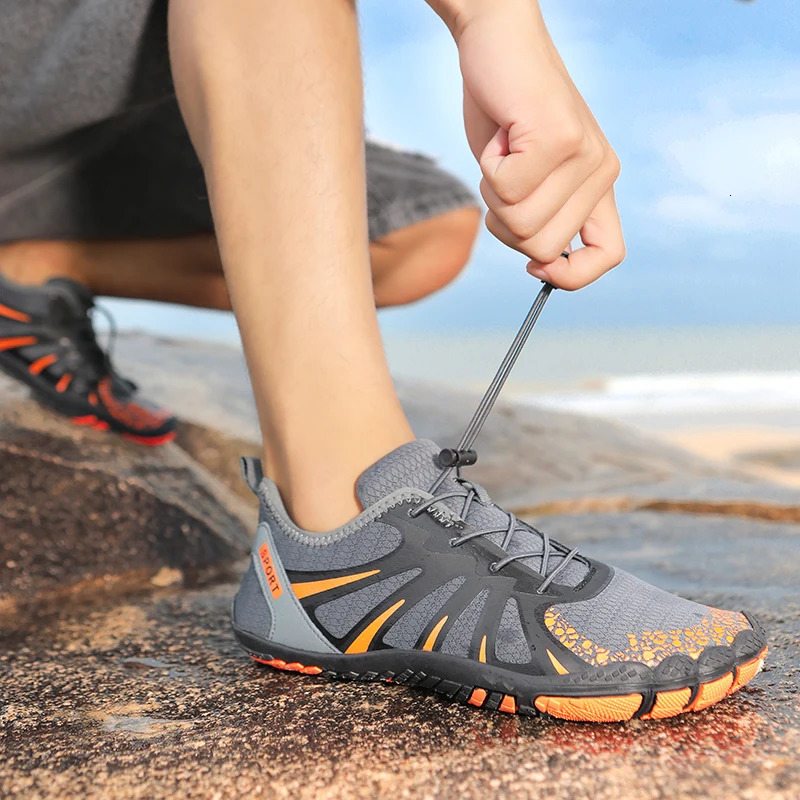 Mens Water Shoes Rubber Soles Nonslip Breathable Fast Drying Shoes Leisure Climbing Beach Swimming Shoes 2024 240615
